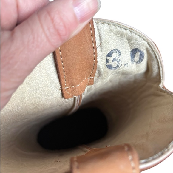 Abraham Mexican Leather Cowboy Boots Floral Embroidery Harness | Women’s 6 - Picture 9 of 14